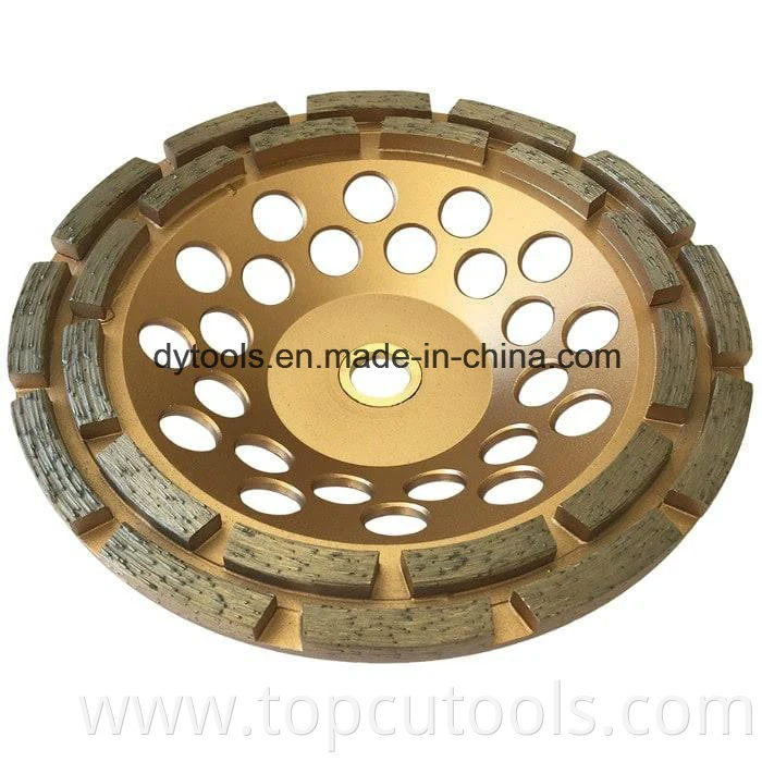 Single or Double Row Diamond Cup Grinding Wheel for Concrete